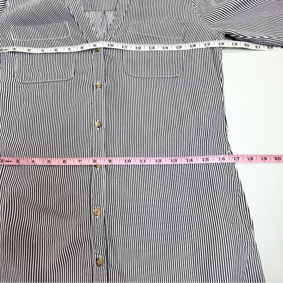 Abercrombie & Fitch Striped Belted Shirt Dress Small - Picture 9 of 11